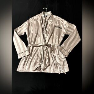 NWT PLAYBOY LOUNGE SATIN DRESSING GOWN